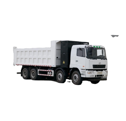 Geely Commercial 5,6 meter bagasi, M5 flat top, 8X4350 derajat baterai perubahan, motor ganda, 7DM truk dump listrik murni