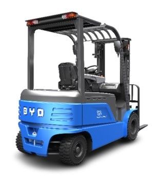 Dibuat di Cina, BYD empat pivot keseimbangan berat 1,6-1,8 ton listrik murni forklift untuk Single Drive