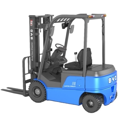 Dibuat di Cina, BYD empat pivot keseimbangan berat 1,6-1,8 ton listrik murni forklift untuk Dual Drive