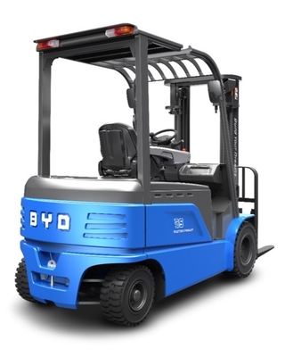 Dibuat di Cina, BYD empat pivot keseimbangan berat 4.0-4.5-5.0 ton listrik murni forklift untuk Dual Drive