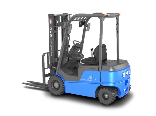Dibuat di Cina, BYD empat pivot keseimbangan berat 7.0-8.0 ton listrik murni forklift untuk Dual Drive