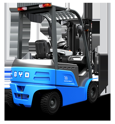 Dibuat di Cina, BYD empat pivot keseimbangan berat 3,0-3,5-3,8 ton EL seri drive tunggal listrik murni forklift