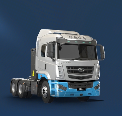 China Remote, versi komposit H7, CATL282Kwh baterai pertukaran, 6x4 traktor listrik murni untuk transportasi jarak pendek