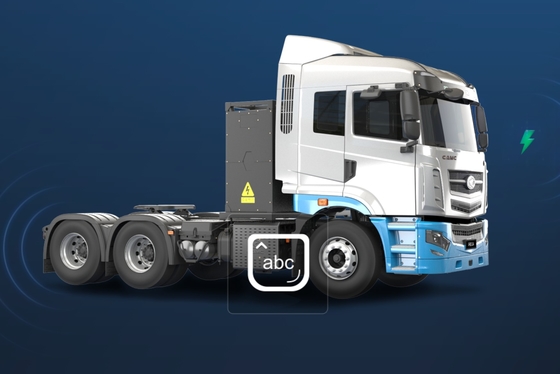 China Remote, versi komposit H7, CATL282Kwh baterai pertukaran, 6x4 traktor listrik murni untuk transportasi jarak pendek