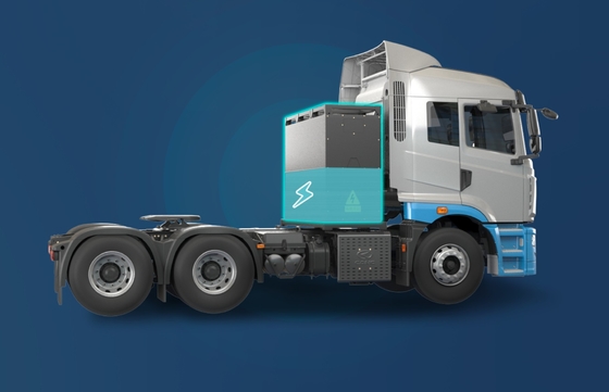 China Remote, versi komposit H7, CATL282Kwh baterai pertukaran, 6x4 traktor listrik murni untuk transportasi jarak pendek