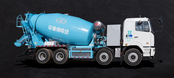 Geely Remote, versi standar M7, CATL-282Kwh power exchange, 8 meter kubik, 8x4 truk pengaduk semen listrik murni