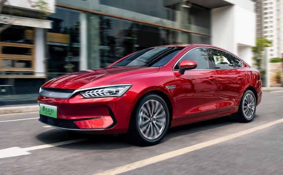 Sedan keluarga listrik murni BYD yang paling laris, Qin plus EV, memiliki jangkauan 500KM