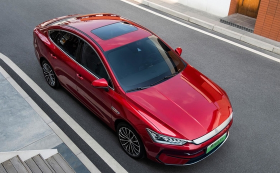 Sedan keluarga listrik murni BYD yang paling laris, Qin plus EV, memiliki jangkauan 500KM