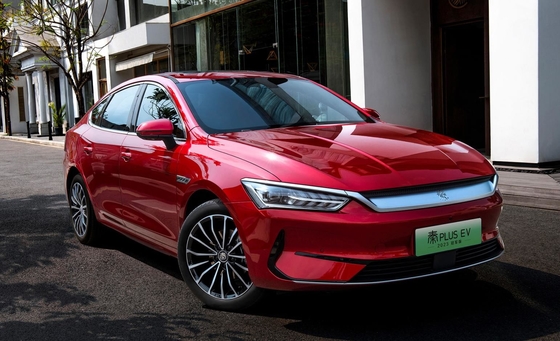 Sedan keluarga listrik murni BYD yang paling laris, Qin plus EV, memiliki jangkauan 500KM