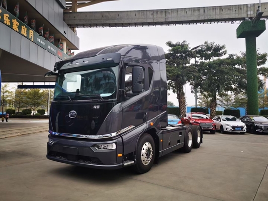 Jual panas 282 kilowatt jam listrik, BYD 6x4 traktor listrik murni didedikasikan untuk dermaga