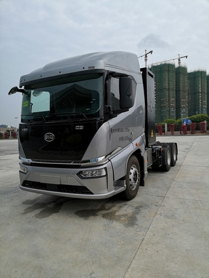 Jual panas 282 kilowatt jam listrik, BYD 6x4 traktor listrik murni didedikasikan untuk dermaga
