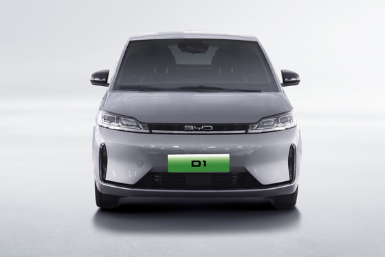 Cina membuat 418KM sisi pintu geser BYD D1 sedan listrik murni mobil bersama