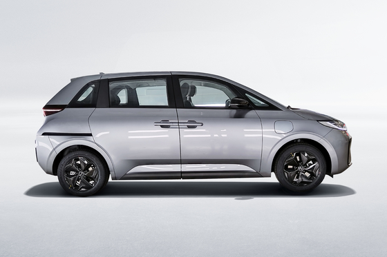 Cina membuat 418KM sisi pintu geser BYD D1 sedan listrik murni mobil bersama