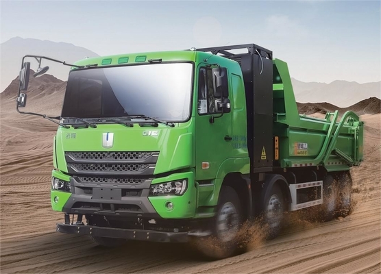 Dibuat di Cina, CATL baterai 422 derajat versi pengisian, 8X4 truk pembuangan listrik murni M7 flat top untuk transportasi limbah perkotaan
